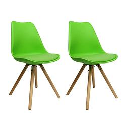 Foto van Set van 2 kuipstoelen harrow lime groen