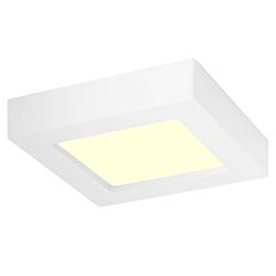 Foto van Led downlight slim pro - aigi strilo - opbouw vierkant 6w - warm wit 3000k - mat wit - kunststof