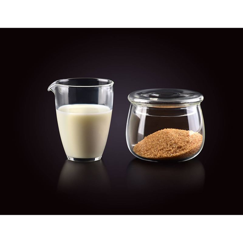 Foto van Affekdesign - luxe duoset glazen melkkan (200ml) en suikerpot (320ml)