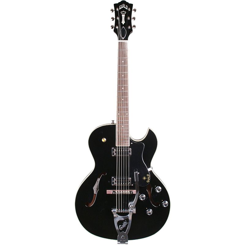 Foto van Guild newark st. collection starfire iii black semi-akoestische gitaar