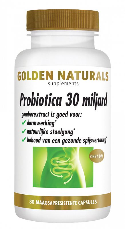 Foto van Golden naturals probiotica 30 miljard capsules