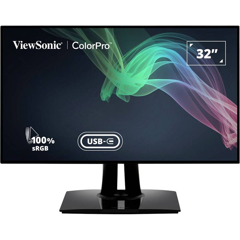 Foto van Viewsonic vp3268a-4k led-monitor 80 cm (31.5 inch) energielabel g (a - g) 3840 x 2160 pixel 4k 5 ms hdmi, displayport, usb-c®, usb 3.2 gen 1, rj45 ah-ips led