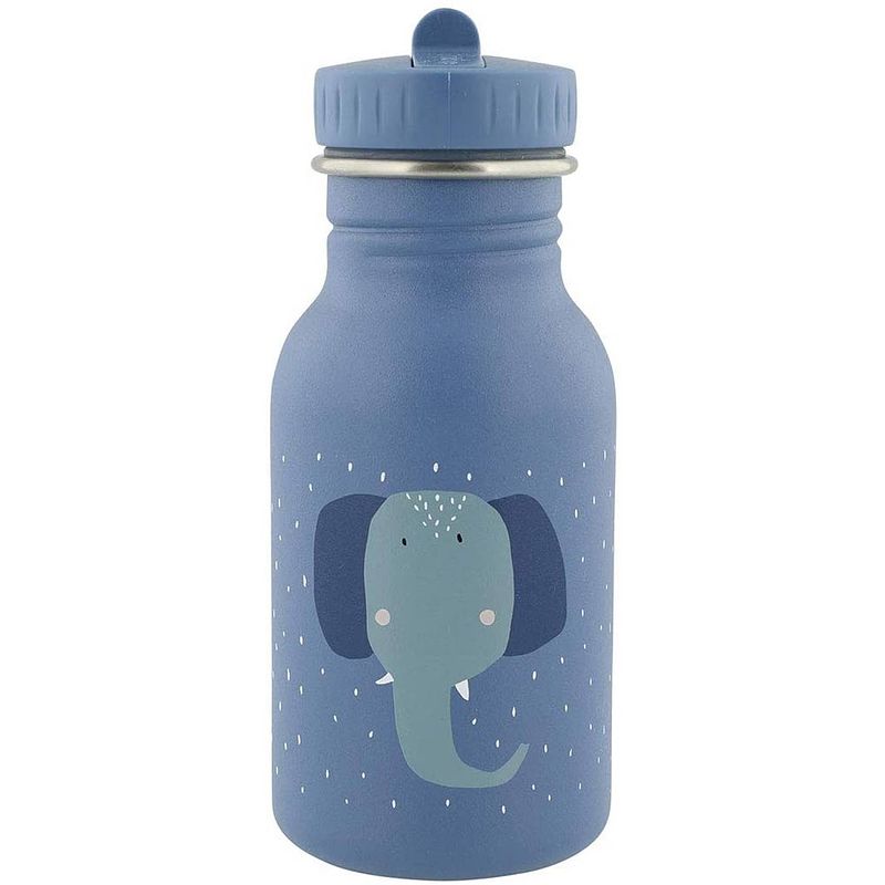 Foto van Trixie drinkbeker mrs. elephant junior 350 ml rvs blauw