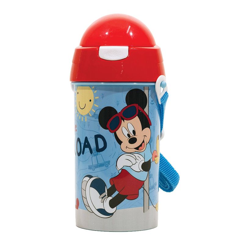 Foto van Disney drinkfles mickey mouse junior 500 ml lichtblauw/rood