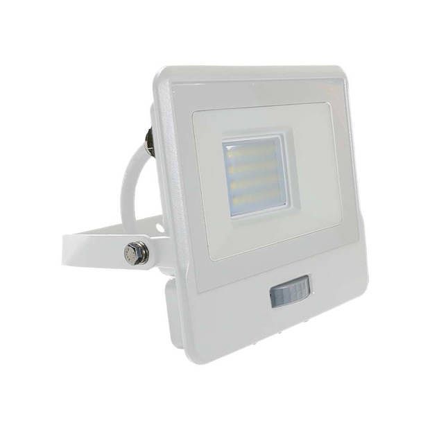 Foto van V-tac vt-128s-1 led schijnwerper met sensor - 20 w - 1510 lm - 4000k -