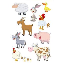 Foto van 27x boerderij dieren stickers - kinderstickers - stickervellen - knutselspullen