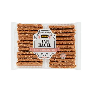 Foto van Jumbo koekjes jan hagel met pindaschaafsel 250g