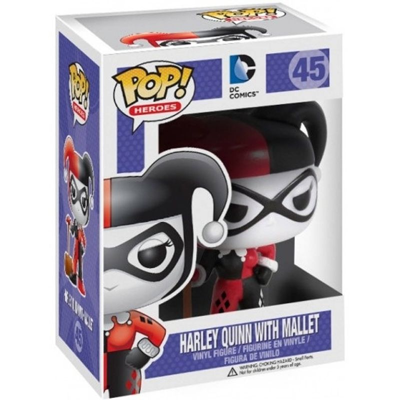 Foto van Pop heroes: dc harley quinn with mallet funko pop #45