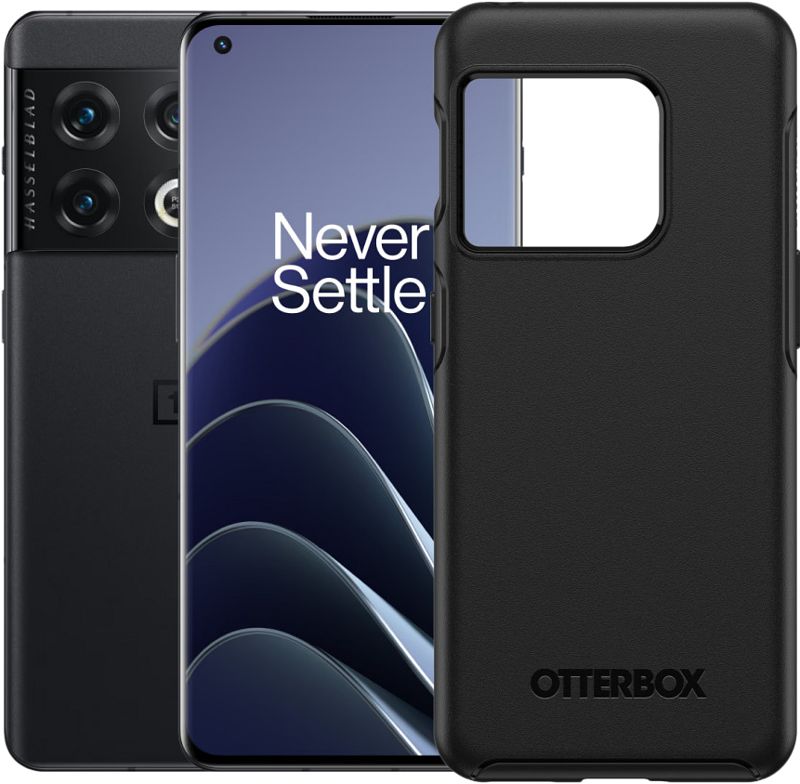 Foto van Oneplus 10 pro 256gb zwart 5g + otterbox back cover zwart