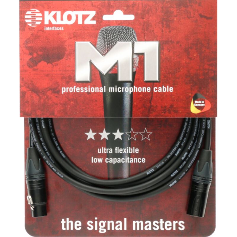 Foto van Klotz m1fm1n0300 m1 microfoonkabel met neutrik xlr 3m