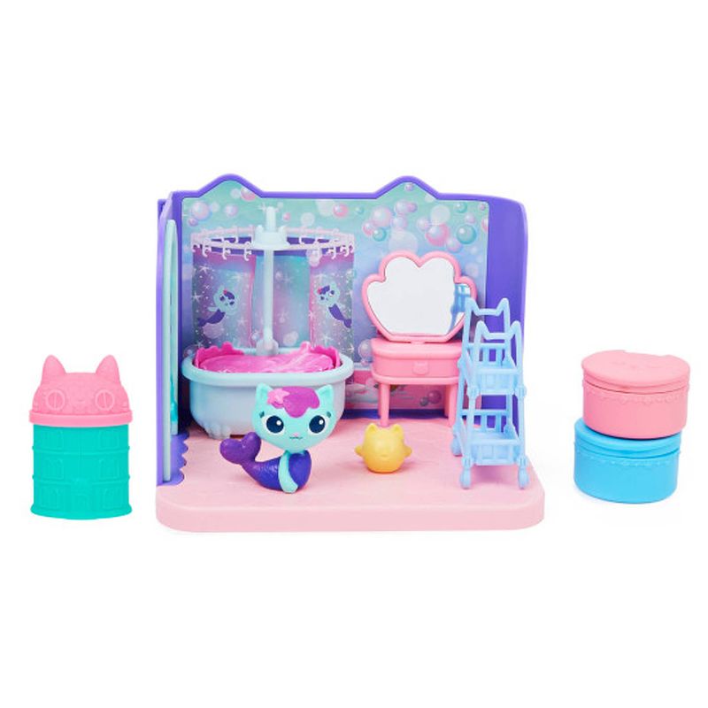 Foto van Gabby'ss dollhouse - mercat'ss bathroom + surpise figuur - speelset en minipop - voordeelpakket