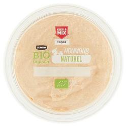 Foto van 3 voor € 6,00 | jumbo biologisch houmous naturel 150g aanbieding bij jumbo