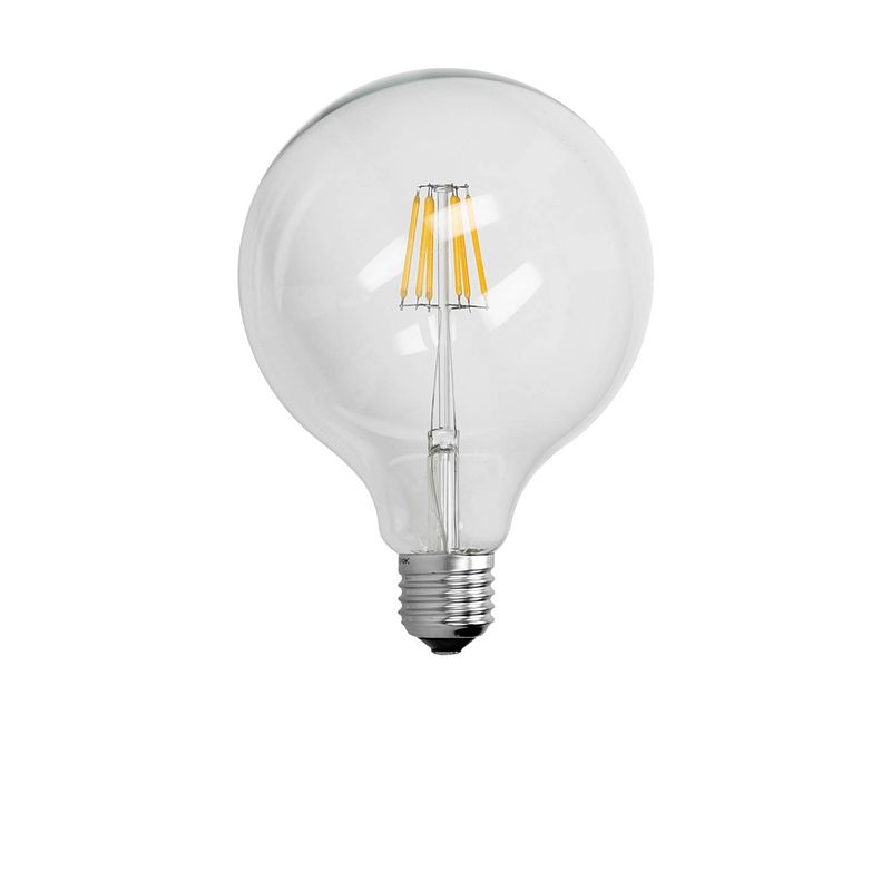 Foto van Led-lamp grote gloeidraad e27 6w 125mm warm wit