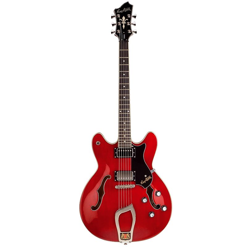 Foto van Hagstrom viking wild cherry transparent elektrische gitaar