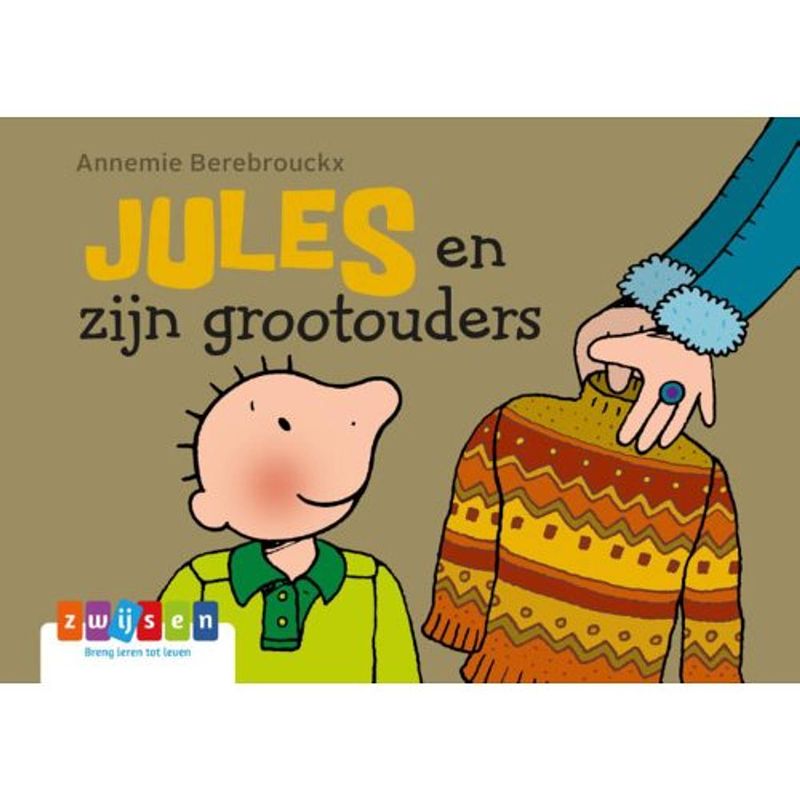 Foto van Jules en zijn grootouders - jules kartonboekje