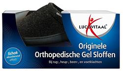 Foto van Lucovitaal originele orthopedische gel sloffen 42-43 zwart