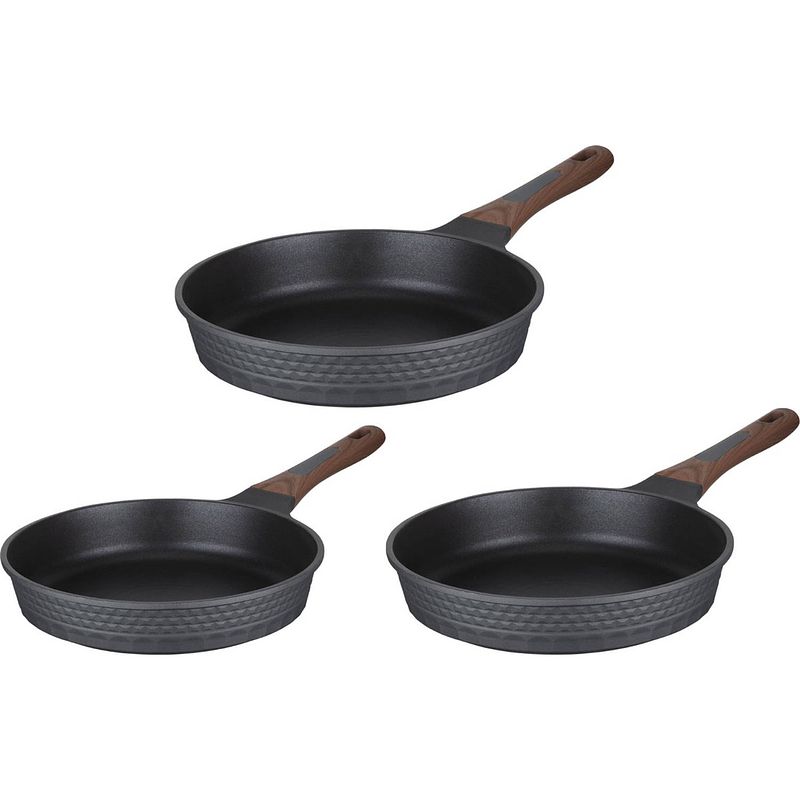 Foto van Resto kitchenware koekenpannenset capella ø 24 + 26 + 28 cm - inductie en alle andere warmtebronnen