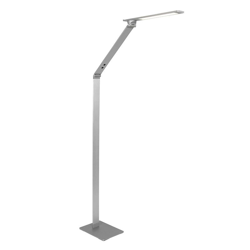 Foto van Design vloerlamp - steinhauer - metaal - design - led - l: 38cm - voor binnen - woonkamer - eetkamer - zilver