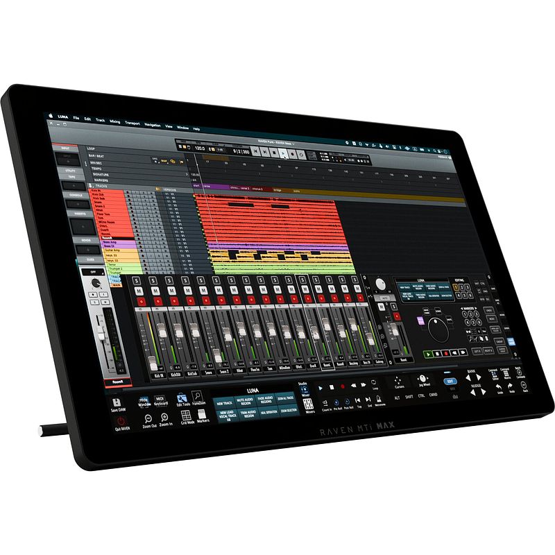 Foto van Steven slate audio raven mti max multitouch daw controller en beeldscherm