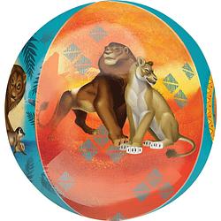 Foto van Disney folieballon lion king junior 38 x 40 cm oranje/blauw