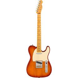 Foto van Fender american professional ii telecaster mn sienna sunburst elektrische gitaar met koffer