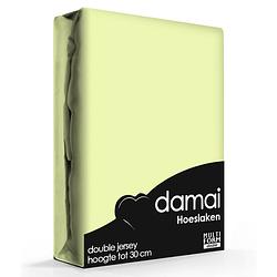 Foto van Damai multiform double jersey hoeslaken lime-180 x 220 cm xl