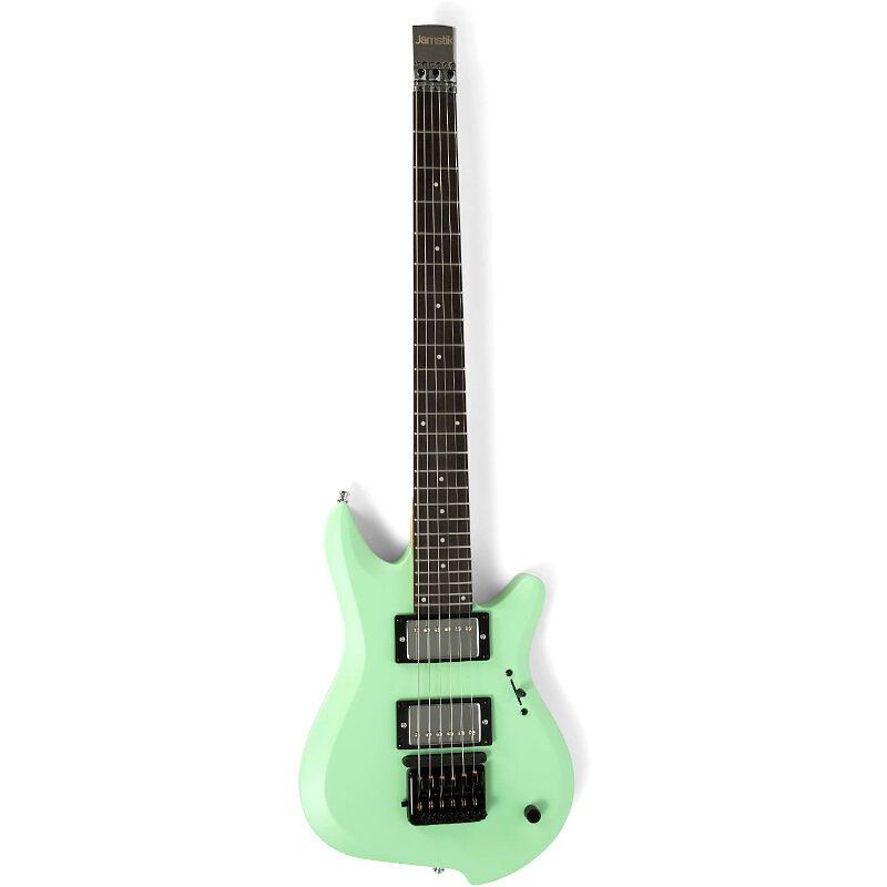 Foto van Zivix jamstik studio midi guitar matte mint elektrische gitaar met gigbag