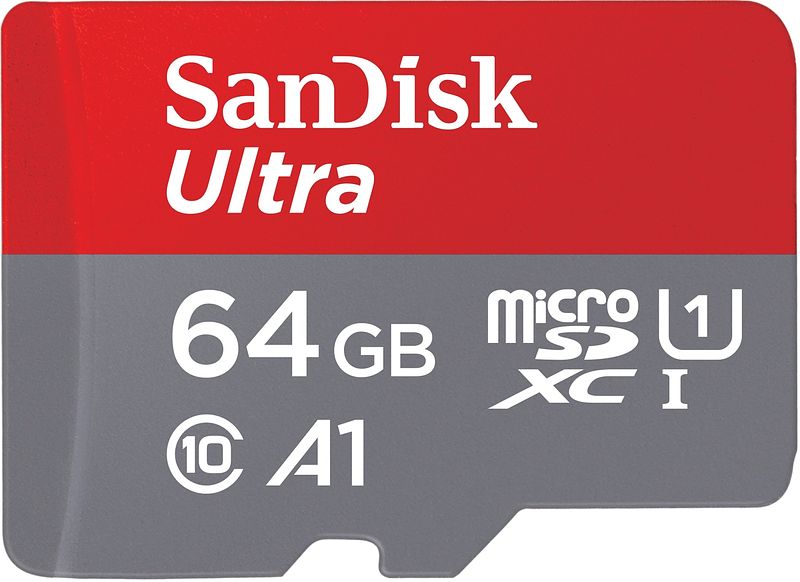 Foto van Sandisk microsdxc ultra photo 64gb 140mb/s c10 - sda uhs-i micro sd-kaart grijs