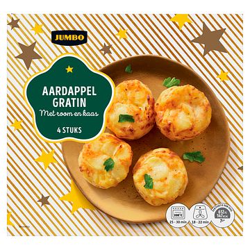 Foto van Jumbo aardappelgratin met room en kaas 4 stuks