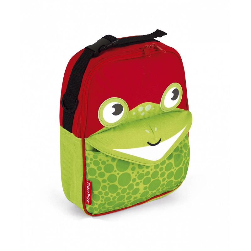 Foto van Fisher-price rugzak kikker rood/groen 4,5 liter