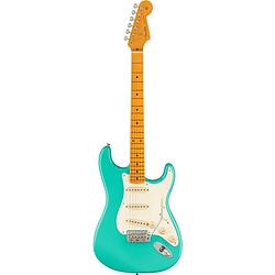 Foto van Fender american vintage ii 1957 stratocaster mn sea foam green elektrische gitaar met koffer