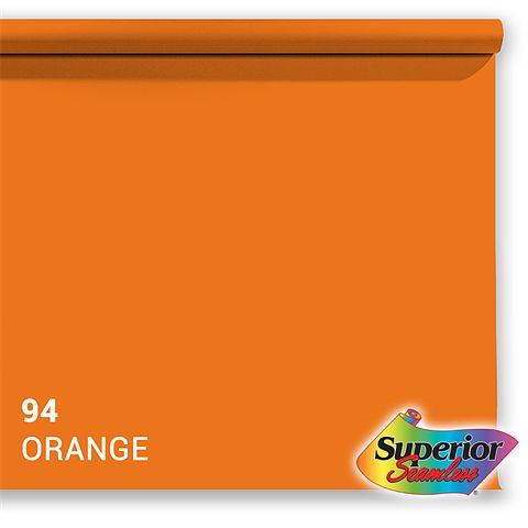 Foto van Superior achtergrondpapier 94 orange 1,35 x 11m