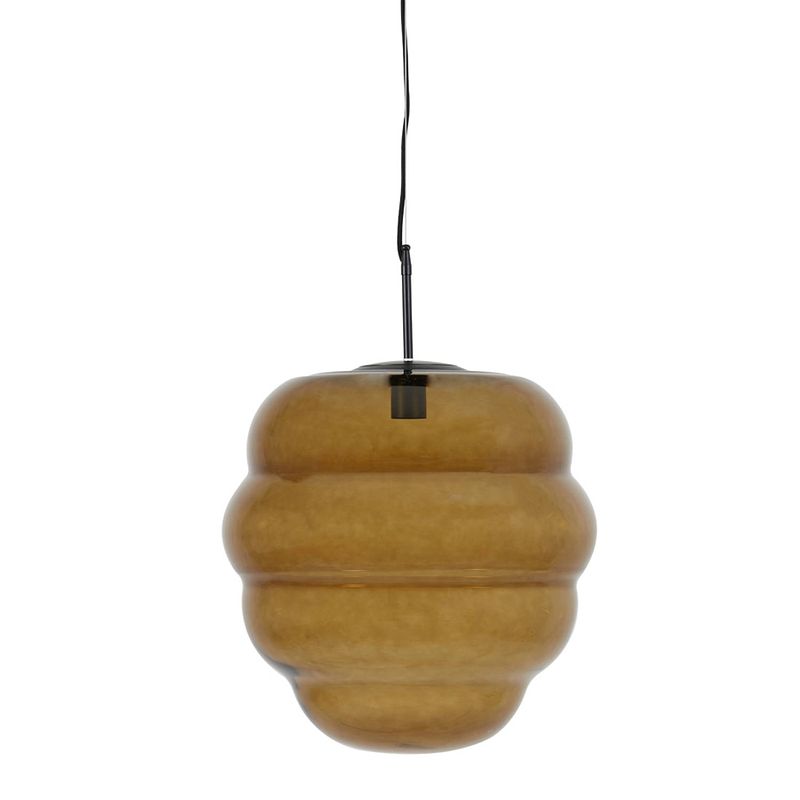 Foto van Light & living - hanglamp misty - 45x45x48 - bruin