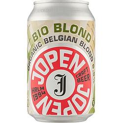 Foto van Jopen craft beer organic belgian bio blond blik 330ml bij jumbo