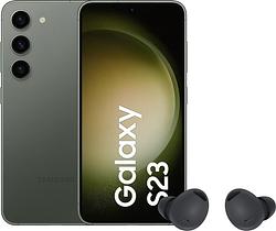 Foto van Samsung galaxy s23 256gb groen + samsung galaxy buds 2 pro zwart