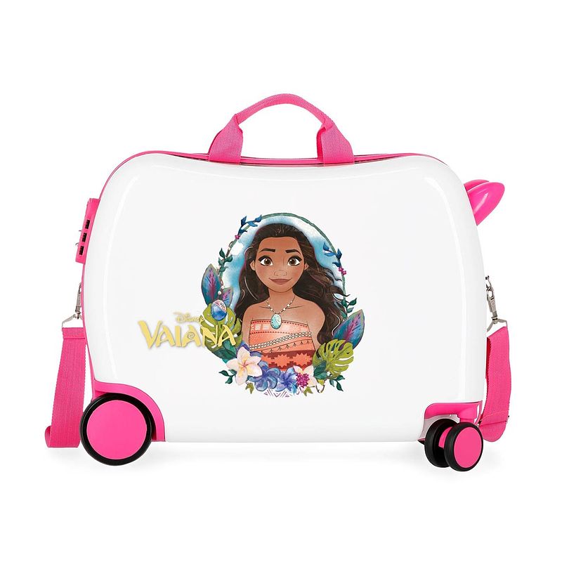 Foto van Disney vaiana rol zit kinderkoffer abs roze