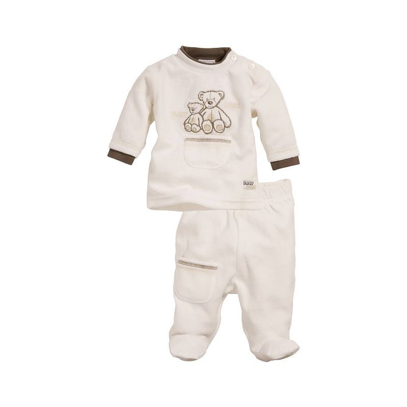 Foto van Schnizler babypyjama nicki beer junior beige maat 62