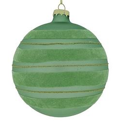 Foto van Non-branded kerstbal robee 10 cm glas groen