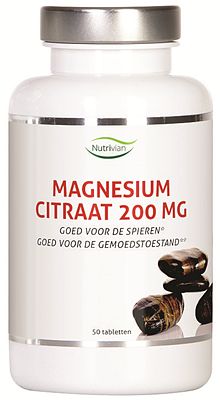 Foto van Nutrivian magnesium citraat 200mg tabletten