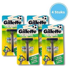 Foto van Gillette goal stainless razor - met mesjes - 4 stuks