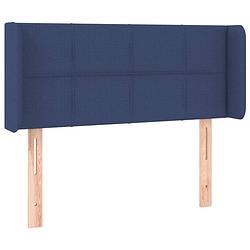 Foto van The living store hoofdbord - bedombouw - 83x16x78/88 cm - blauw