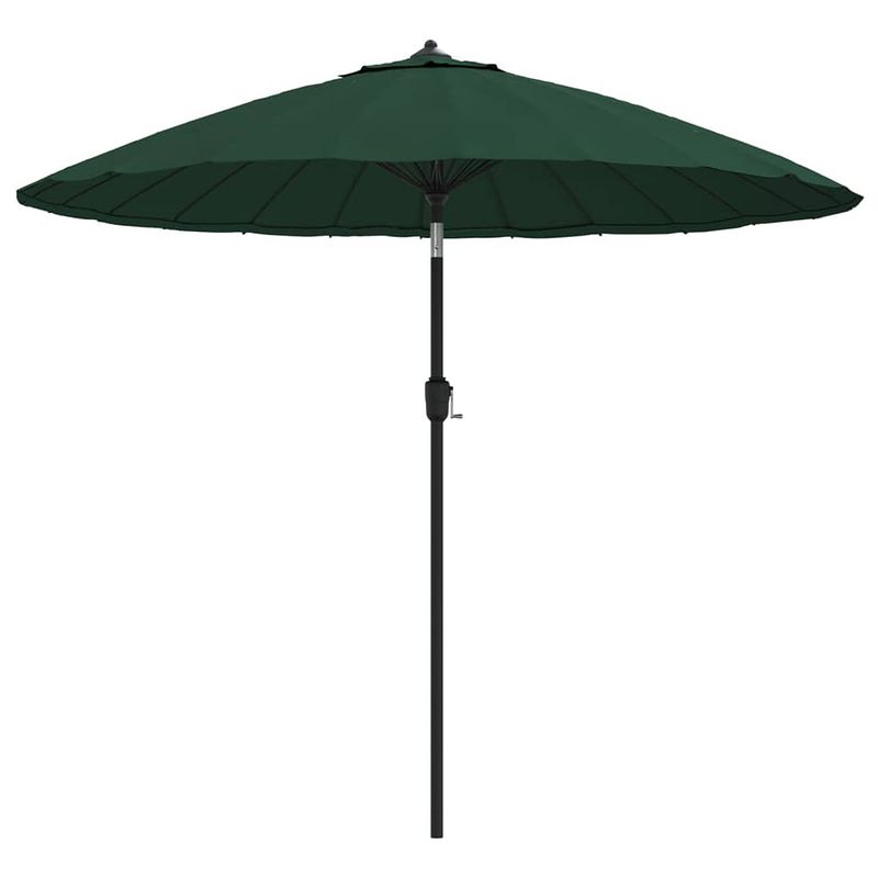 Foto van The living store tuinparasol 270 x 246 cm - groen - polyester en aluminium