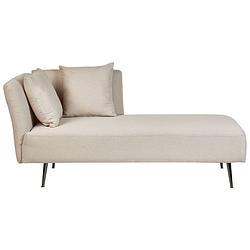 Foto van Beliani riom - chaise longue-beige-polyester