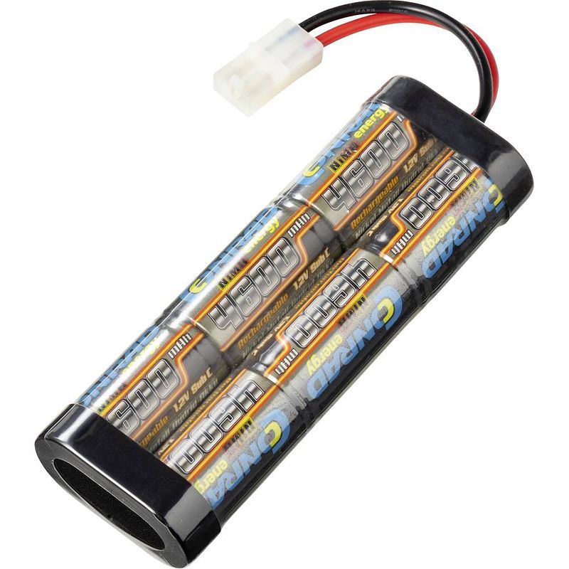 Foto van Conrad energy nimh accupack 7.2 v 4600 mah aantal cellen: 6 stick tamiya