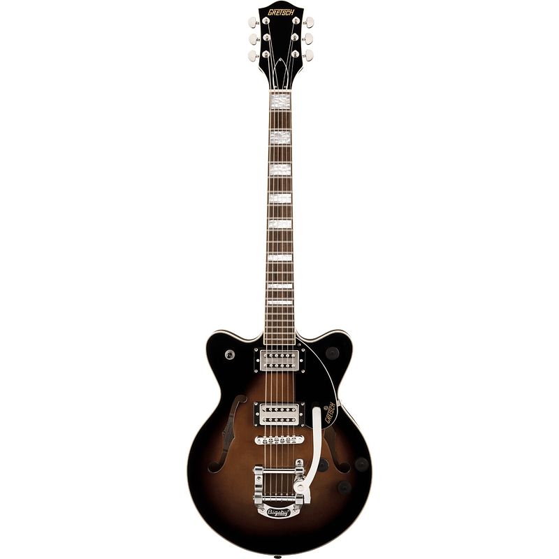 Foto van Gretsch g2655t streamliner centerblock junior brownstone maple semi-akoestische gitaar