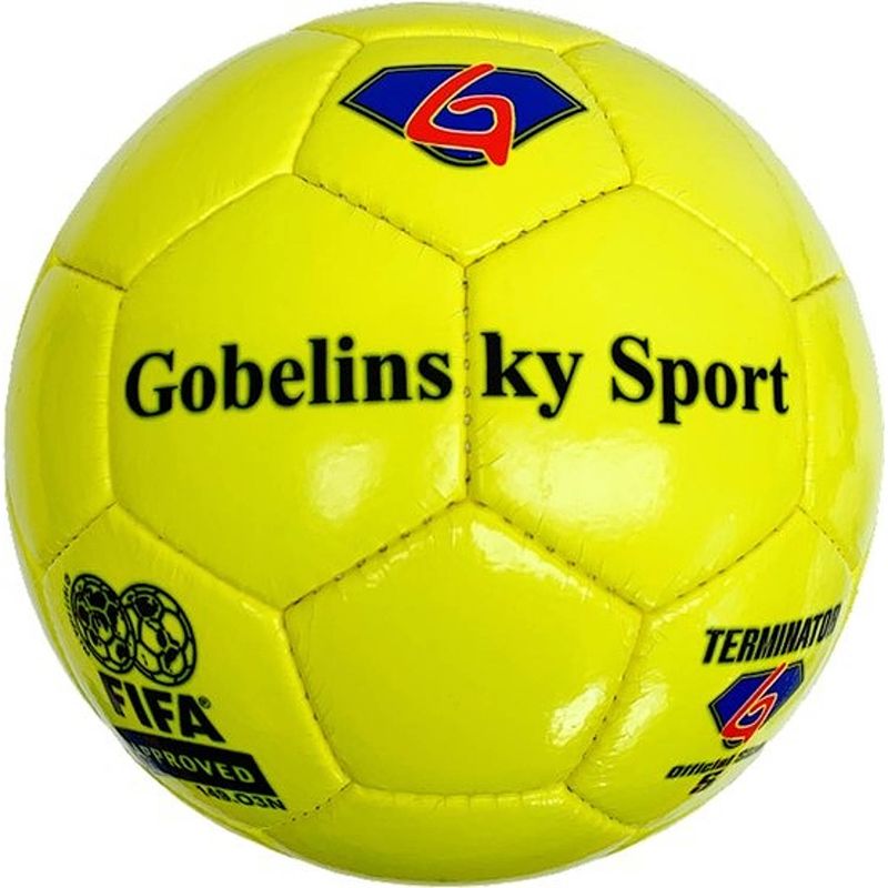 Foto van Voetbal gobelinsky sport geel neon - maat 5