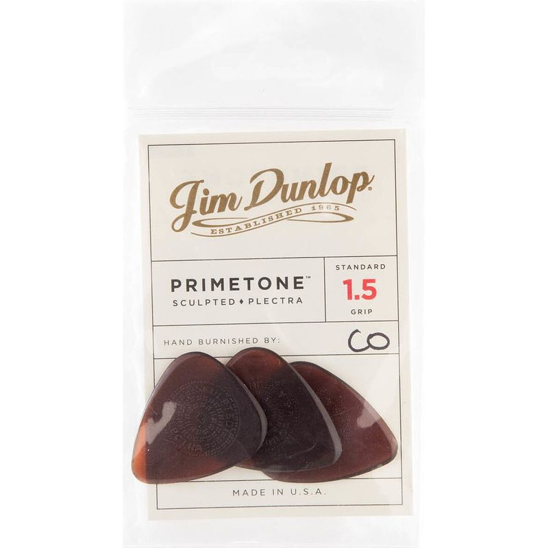 Foto van Dunlop primetone standard grip pick 1.50mm plectrumset (12 stuks)