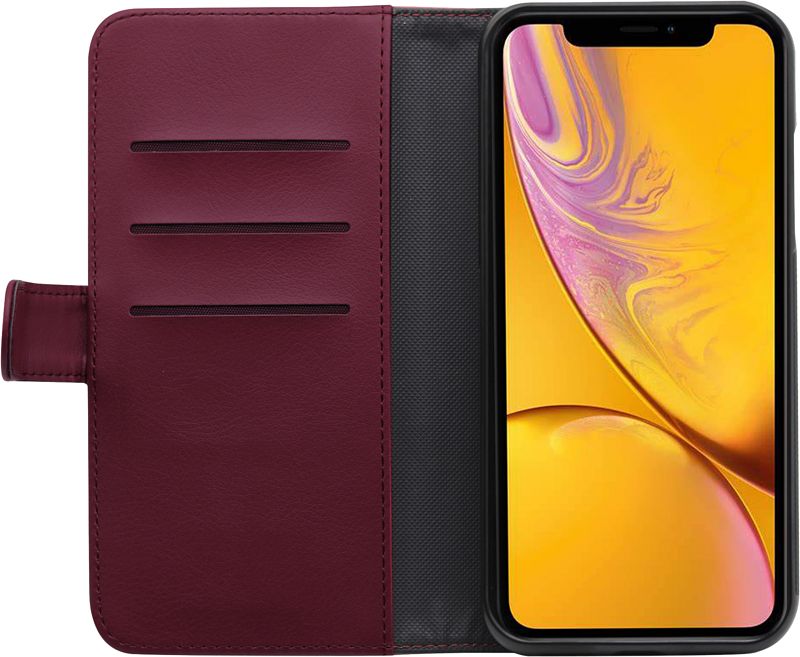 Foto van Bluebuilt apple iphone xr 2-in-1 case leer rood