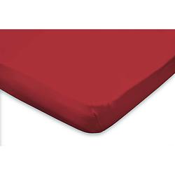 Foto van Elegance topper hoeslaken jersey katoen stretch - rood 120/130/140x200cm