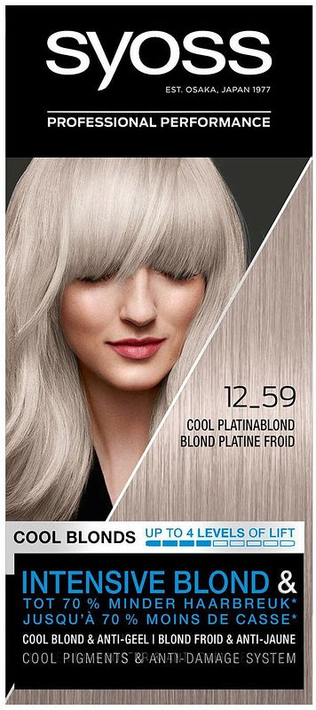 Foto van Syoss blond cool blonds color 12-59 cool platinum blond